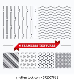 Diagonal lines, waves and geometry design. Rhombus lines texture. Stripped geometric seamless pattern. Modern repeating stylish texture. Material patterns.