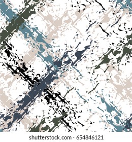 Diagonal mesh pattern, doodle, stripes, cage, seamless vector background.