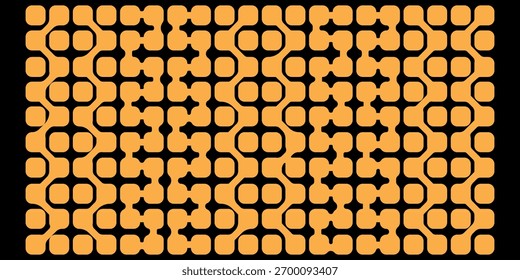 Forma de círculos conectados do metabolito diagonal. Pontos abstratos de células nervosas ou nano net de computador . Padrão de metabolizantes pretos isolados no fundo branco. eps 10