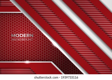 Diagonal Modern Glow Maroon and White With Lines Background