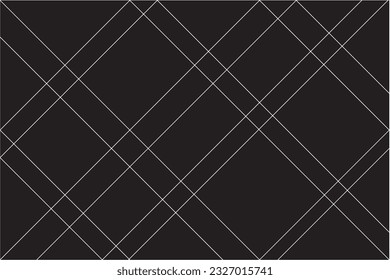Diagonal of mondrian pattern vector. Design tile of square and rectangular shape white on black background. Design print for illustration, textile, texture, wallpaper, background. Set 1