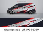 Diagonal multicolor Van wrap graphic vector. printable files