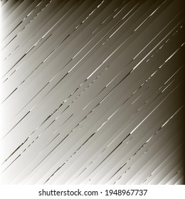 Diagonal non-smooth metal lines . Pattern with a black-and-white gradient . Abstract metallic background