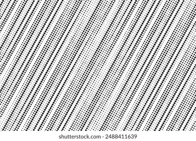 Líneas de puntos diagonales, oblicuas, inclinadas, rayas, patrón de Vector geométrico. Abstractas textura de semitonos y fondo. Ilustración vectorial.