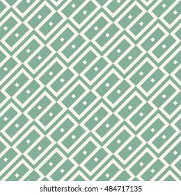 diagonal oblong maze vector ornament. seamless vector pattern.