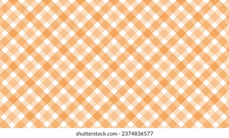 Diagonal naranja chequeada en el fondo blanco