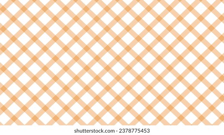 Diagonal naranja chequeada en el fondo blanco
