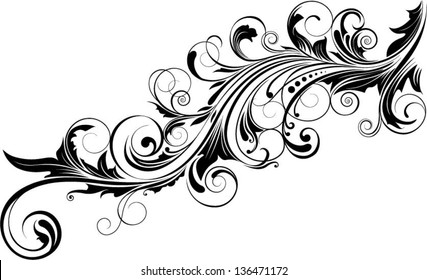 Diagonal ornamental design