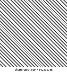 Diagonal, parallel lines seamless pattern. Vector art.