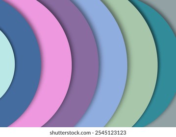 Diagonal Pastel Stripes Illustrate a Symphony of Calm Colors