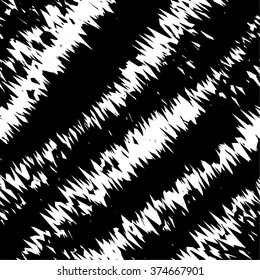 Diagonal pattern of black stripes seamless vector background.