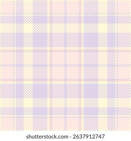 Diagonal pattern check textile, decorate texture background fabric. Linen plaid tartan seamless vector in light and misty rose colors palette.