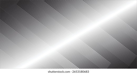 A diagonal pattern of parallel lines creates a textured, gradient background. A bright, white light source shines across the center.