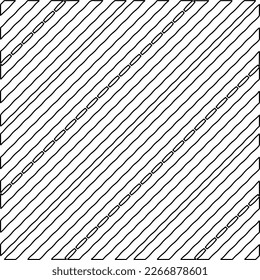  Diagonal pattern.Monochrome ornamental texture with smooth linear shapes, zigzag lines, lace pattern.Abstract geometric black and white pattern for web page, textures, card, poster, fabric, textile.