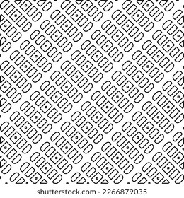  Diagonal pattern.Monochrome ornamental texture with smooth linear shapes, zigzag lines, lace pattern.Abstract geometric black and white pattern for web page, textures, card, poster, fabric, textile.