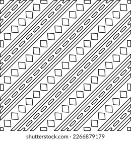  Patrón diagonal.Textura ornamental monocromática con formas lineales lisas, líneas de zigzag, patrón de encaje.Resumen de patrones geométricos en blanco y negro para página web, texturas, tarjeta, afiche, tela, textil.