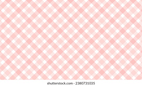 Diagonal pink checkered in the white background