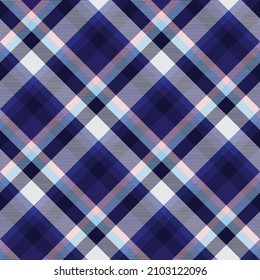 Diagonal Plaid Tartan textured Seamless pattern design suitable for fashion textiles and graphics