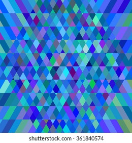 Diagonal polygonal background. Blue diamond polygonal vector background.