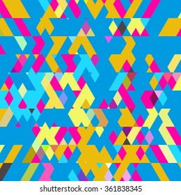 Diagonal polygonal background. Colorful diamond polygonal vector background.