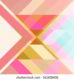 Diagonal polygonal background. Colorful diamond polygonal vector background.