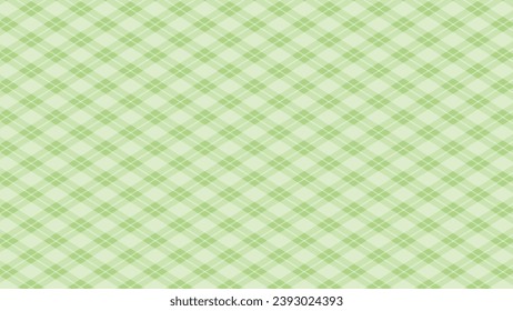 Diagonal print green plaid background