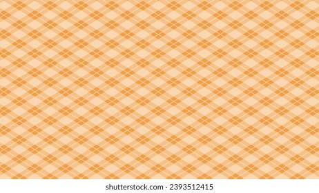 Diagonal print orange plaid background