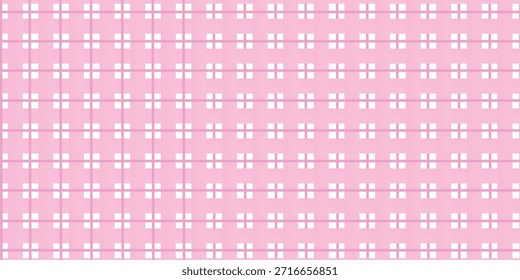Impressão diagonal rosa fundo xadrez