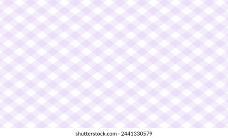 Diagonal lila kariert im weißen Hintergrund	