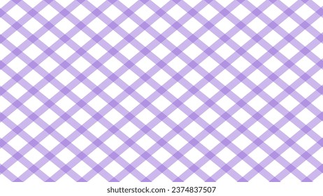 Diagonal purple plaid checkered background