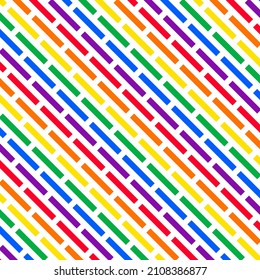 Diagonal rainbow colors lines background vector template. Abstract decoration industrial business theme design.
