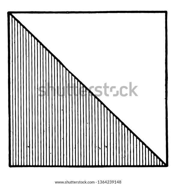 Diagonal Rectangle Cuts Rectangle Into Two Stock Vector Royalty Free 1364239148