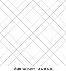 Diagonal rectangular, rectangle grid, mesh graph-paper pattern. 45 degree draft, plotting, drawing paper seamlessly repeatable texture. Slanted, oblique, skewed grid, mesh