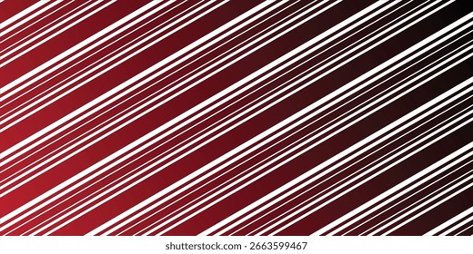 Rayas degradadas diagonales rojas y negras sobre fondo blanco. Perfecto para temas de tecnología abstracta, fondos, carteles y proyectos gráficos modernos.