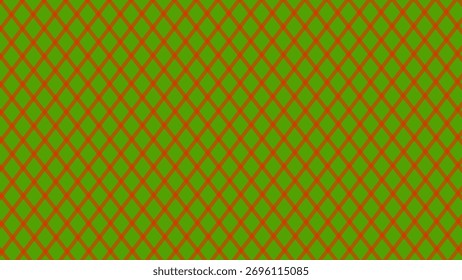 Cuadros a cuadros rojos diagonales en el fondo verde	