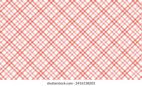 Diagonal red checkered in the white background