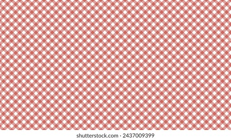 Diagonal red checkered in the white background