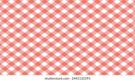 Diagonal rot kariert im weißen Hintergrund	