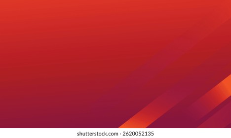Diagonal Red Gradient Abstract Background with Dynamic Stripes