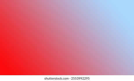 Diagonal red to light blue gradient background. Perfect for design projects, web layouts, and photoshoot backdrops.