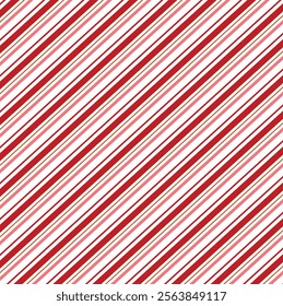 Diagonal red lines on a white background. Different-sized red color striped background. 