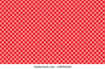  Diagonal red and white  Gingham pattern Texture from rhombus/squares for - plaid, clothes, shirts, dresses, paper, bedding, blankets, quilts and other textile products. Vector illustration