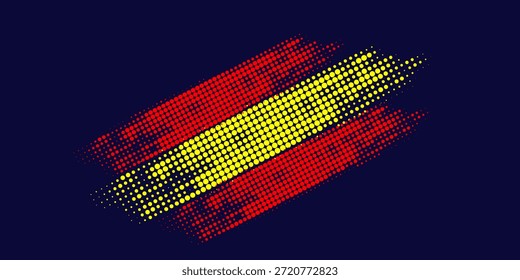 Fondo de semitono rojo amarillo diagonal
