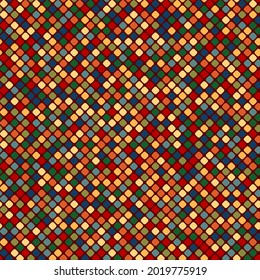 diagonal repetitive background with color squares. vector seamless pattern. geometric shapes. fabric swatch. wrapping paper. continuous print. design element for home decor, textile, apparel