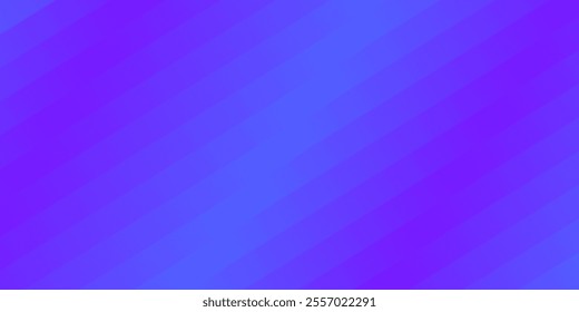 Diagonal ribbed vivid deep purple gradient stripes backdrop. Abstract minimalist neon banner background