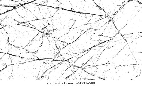 Diagonal scratch texture with white background and chaotic grunge marks. Damaged rough surface effect. Distressed ink graphic overlay.
