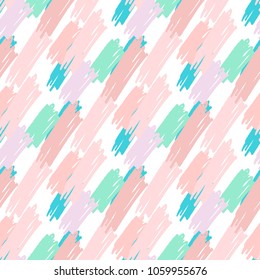 Diagonal Seamless Pattern Background with Brush Strokes