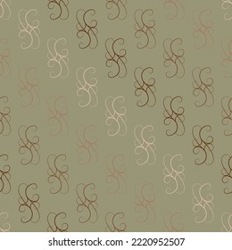 Diagonale nahtlose Muster der bunten, welligen Linie. Dekorative, farbenfrohe, elegante, nahtlose Muster mit Deko, Tapete, Stoff, Drucke. Abstrakte Modestruktur. Vektorgrafik