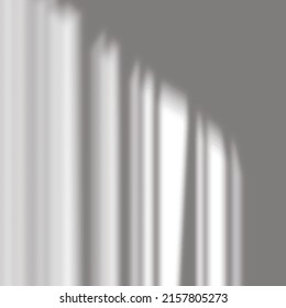 superposición diagonal de sombra en la ilustración de vector de pared blanca