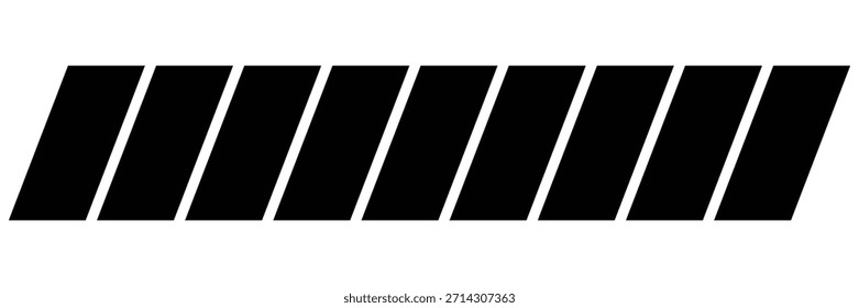 Frontera diagonal de línea de corte: Vector de patrón de divisor de rayas paralelas geométricas Abstractas	